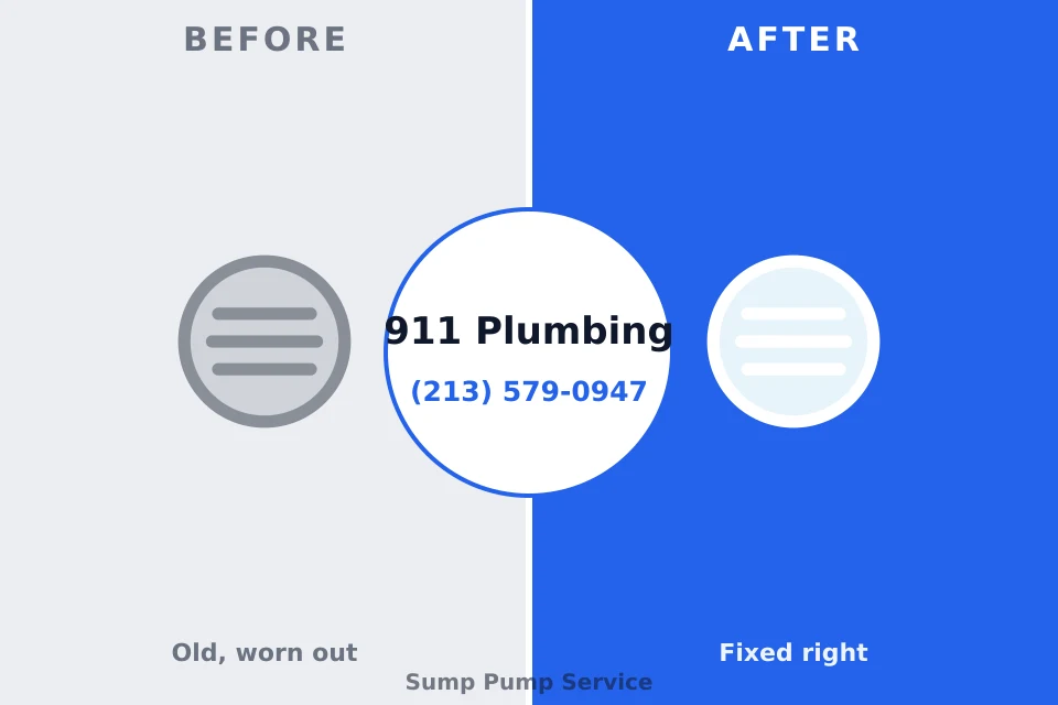 Before and after: plumbing repair Concordia, NJ